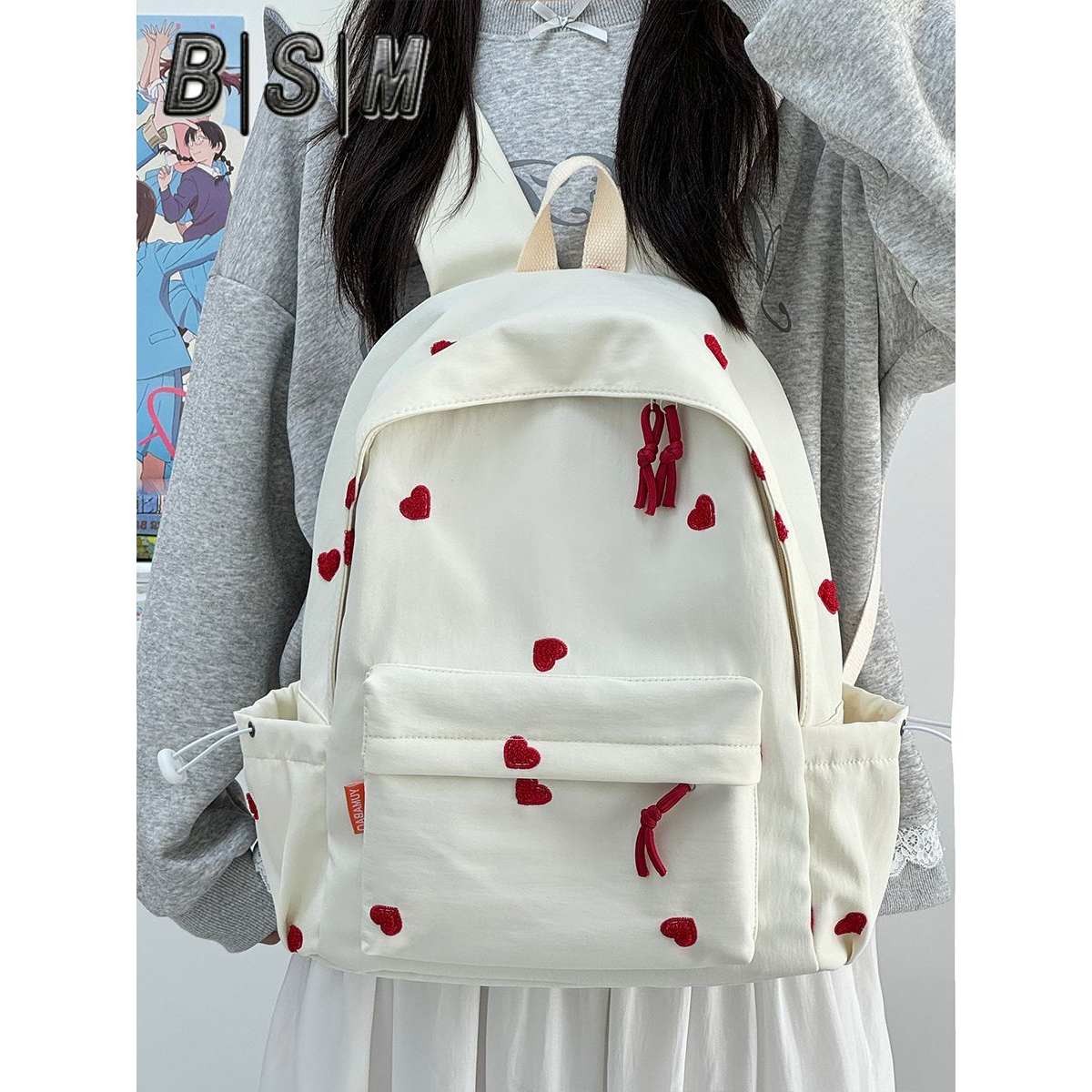 宾舍曼书包少女初高中生