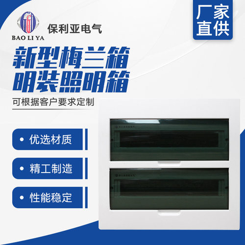 用电设备专用配电箱豪华型回路箱36回路明装新型梅兰箱明装照明箱