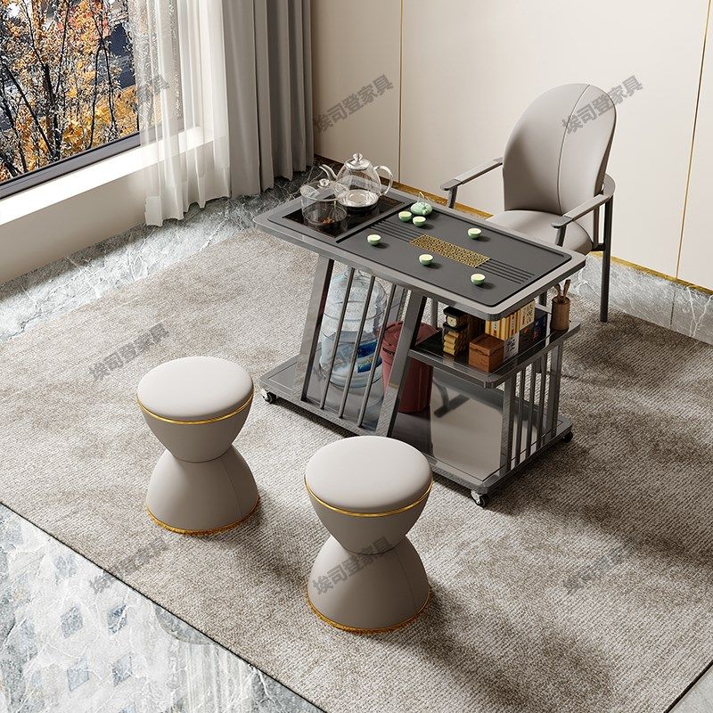 铁艺茶桌家用小茶台碳素钢一体式茶水柜阳台客厅小茶桌椅,住宅家具,家用茶台/茶桌,淘宝优惠券,粉丝福利购,淘宝优惠卷