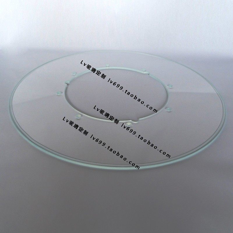5mm光学影像筛选机玻璃台面加厚耐磨光学检测玻璃定制钢化玻璃盘