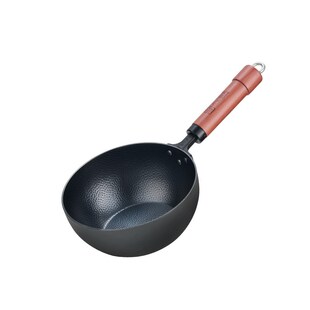 卢记铁锅奶锅加厚无涂层宝宝辅食锅雪平锅加深一食小铁锅