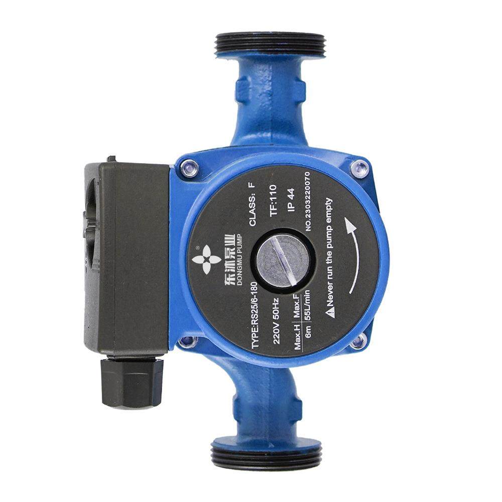 RS25-6铸铁款液体循环加压泵220V冷热水三挡调节循环屏蔽泵