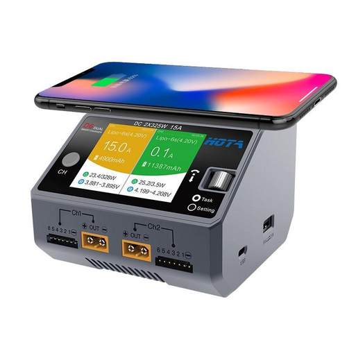 HOTAD6/D6ProAC/DCAC200WDC650W15A双通道智能充电器中文