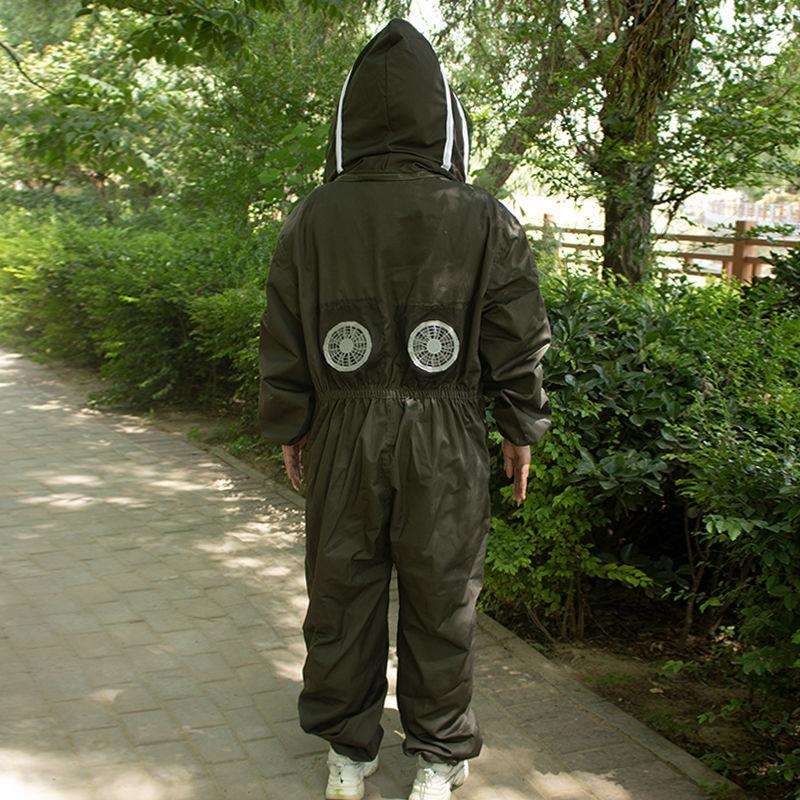 防蜂服带风扇全套透气连体防蜂衣全套服全身防护取蜂服蜜蜂衣加厚图片