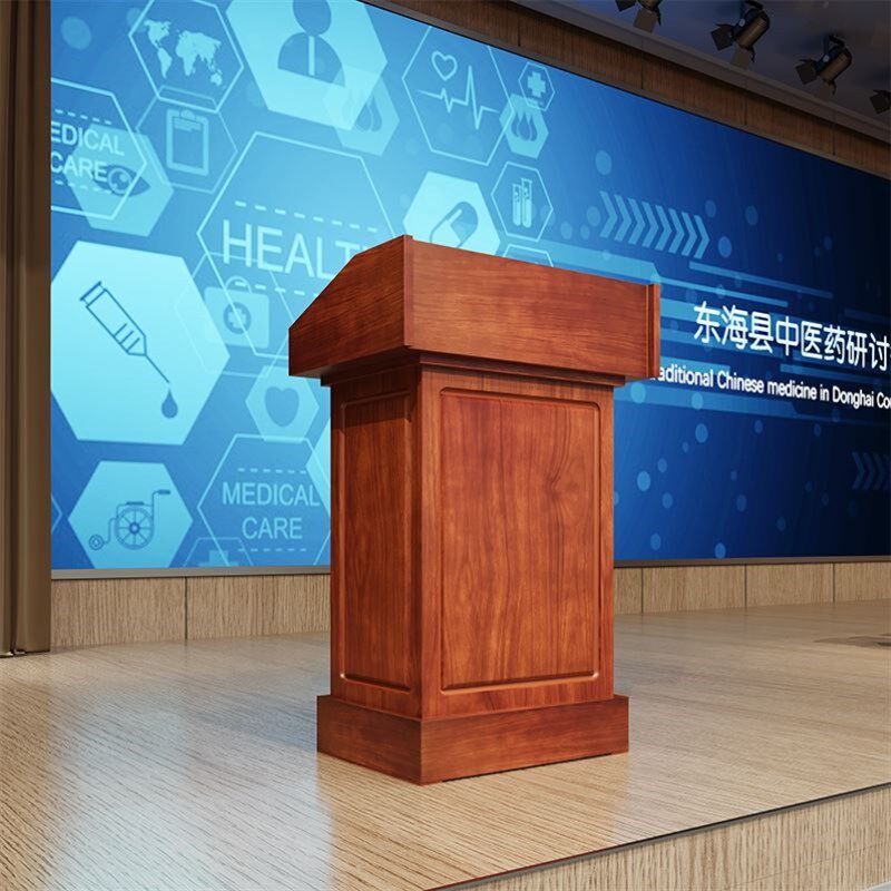 演讲台发言台实木迎宾台讲台桌会议室咨询台接待台持台宣誓台