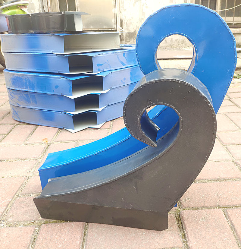 彩钢瓦大牛角翘角卷尾祥云大翅角飞檐屋顶造型屋脊仿古铁装饰