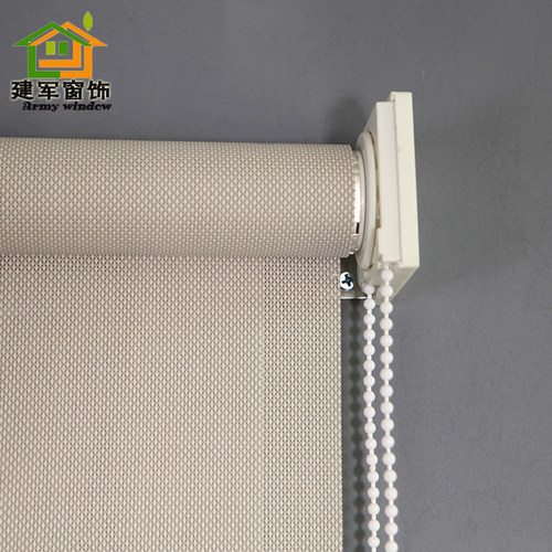 阳光面料防火阻燃防水卷帘遮光透景办公室升降拉帘免打卷帘