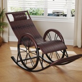 摇摇椅大躺椅阳台休闲午休午睡逍遥椅老藤椅懒靠背摇椅