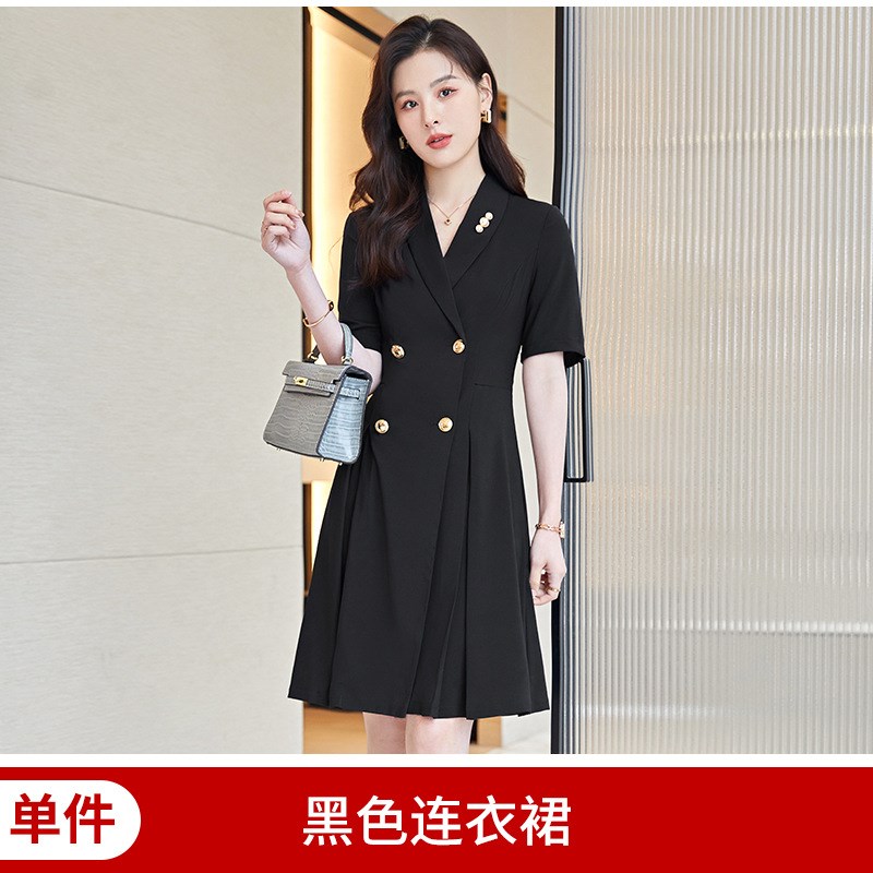法式西装连衣裙女2022年夏季连衣裙