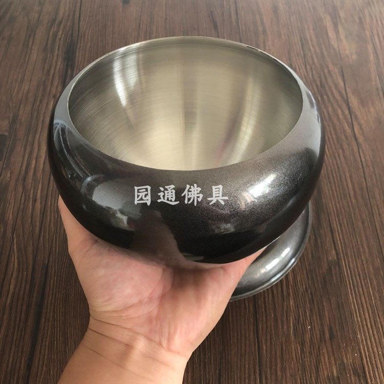 寺院用铁钵出家的饭钵盂层隔热僧吃饭用钵碗钵袋