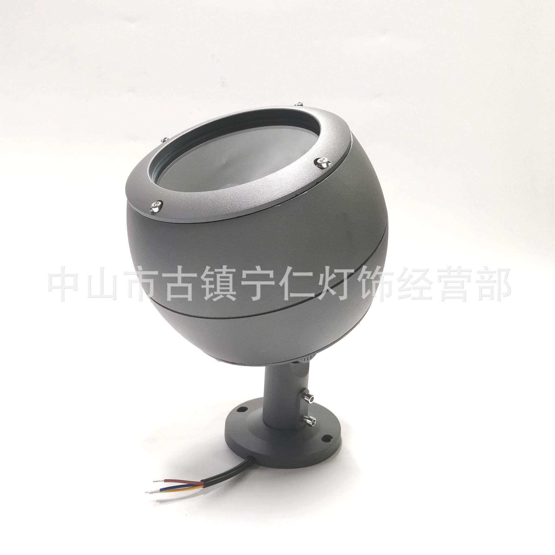 宁仁 新款投光灯 12W地插灯 18W抱杆灯 24W抱箍灯 户外景观庭院灯