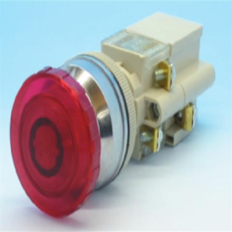 TEND天得T2TMR T3TMR照光式大头按钮开关22/25/30mm附变压器