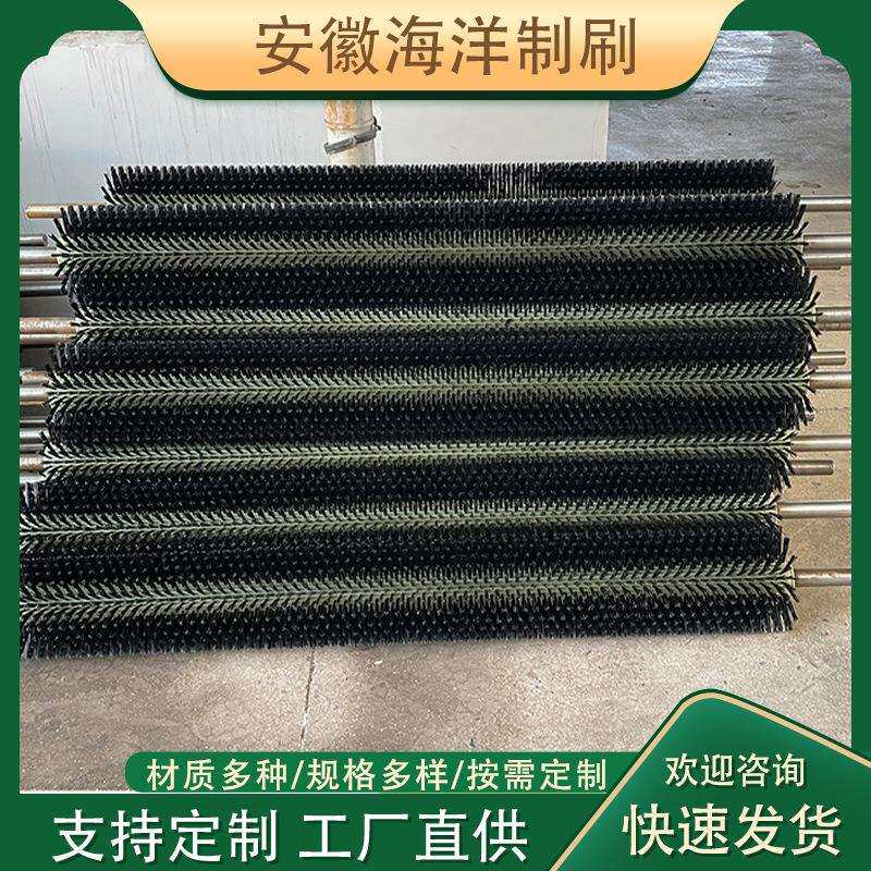 厂家工业毛刷辊滚筒刷圆形除尘刷辊 清洗机毛刷辊机械除锈