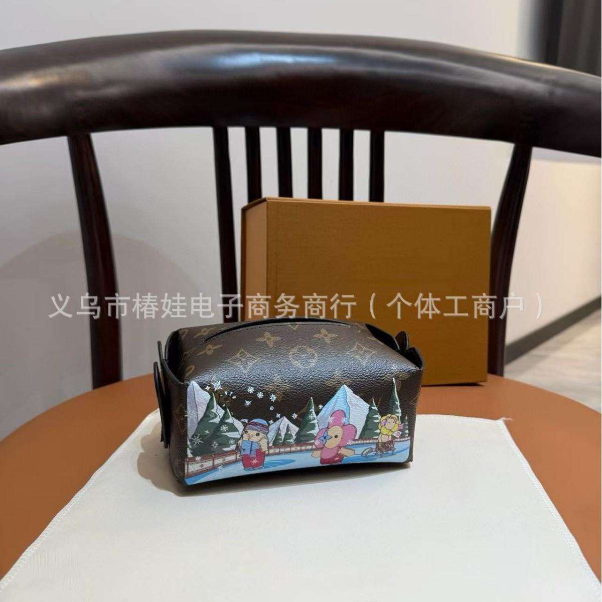皮革纸抽盒便携家用客厅轻奢风车载抽巾盒桌面收纳摆件纸巾盒防水