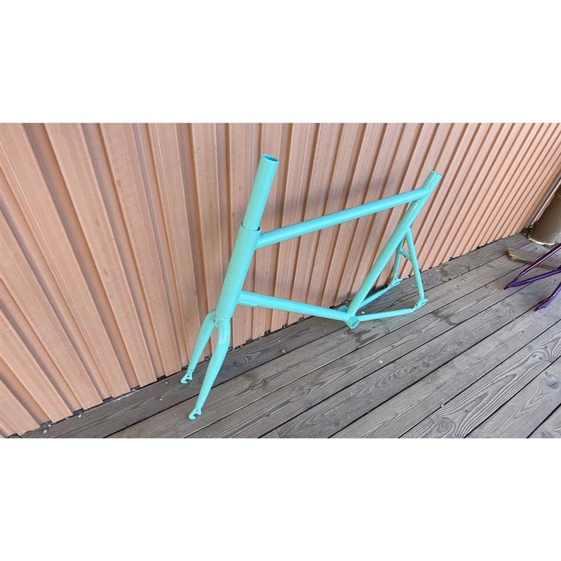 20寸死飞车架含前叉 死飞自行车烤R漆彩色倒骑车架