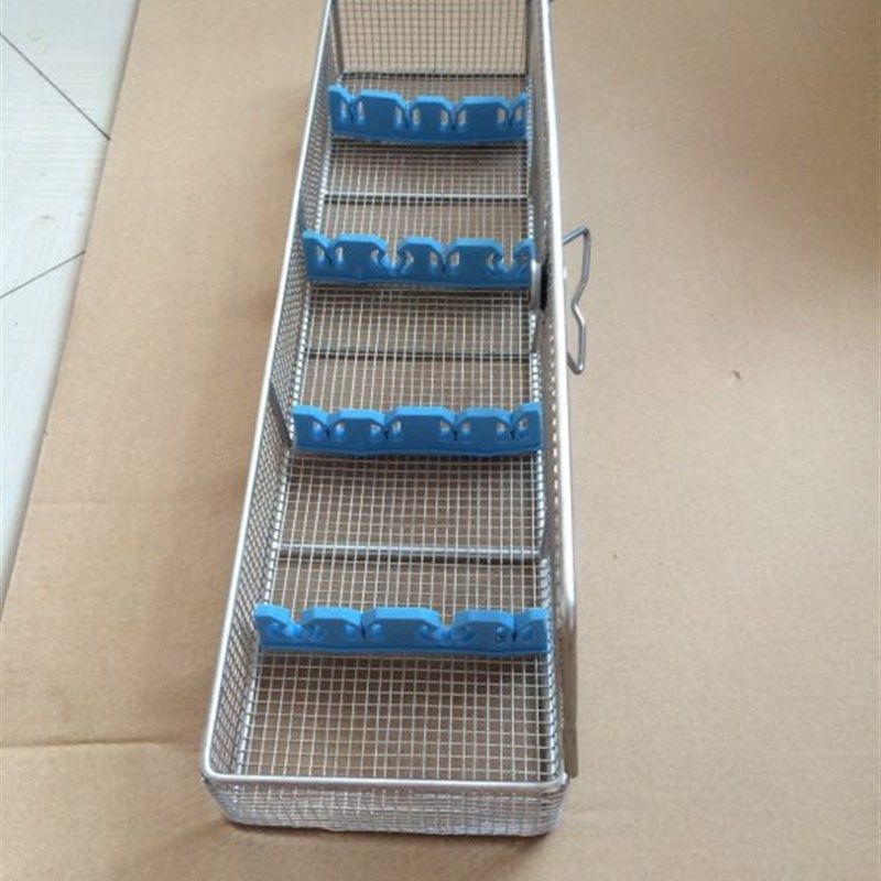 内窥镜腹腔镜器械固定硅胶支架消毒盒硅胶卡条 耐高温消毒盒