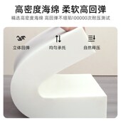 雪球床头软包靠垫靠背奶呼呼圈圈绒靠垫现代床头靠垫免拆洗款