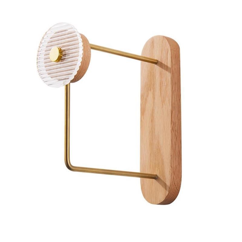 架玄关挂衣衣柜置壁挂卧室打孔免收纳物衣架实木客厅整理架架简易