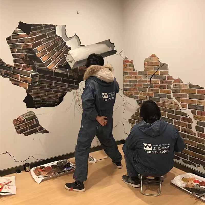 墙面涂鸦苏州上海杭州无锡工装墙体彩绘手绘墙壁画装饰画定制