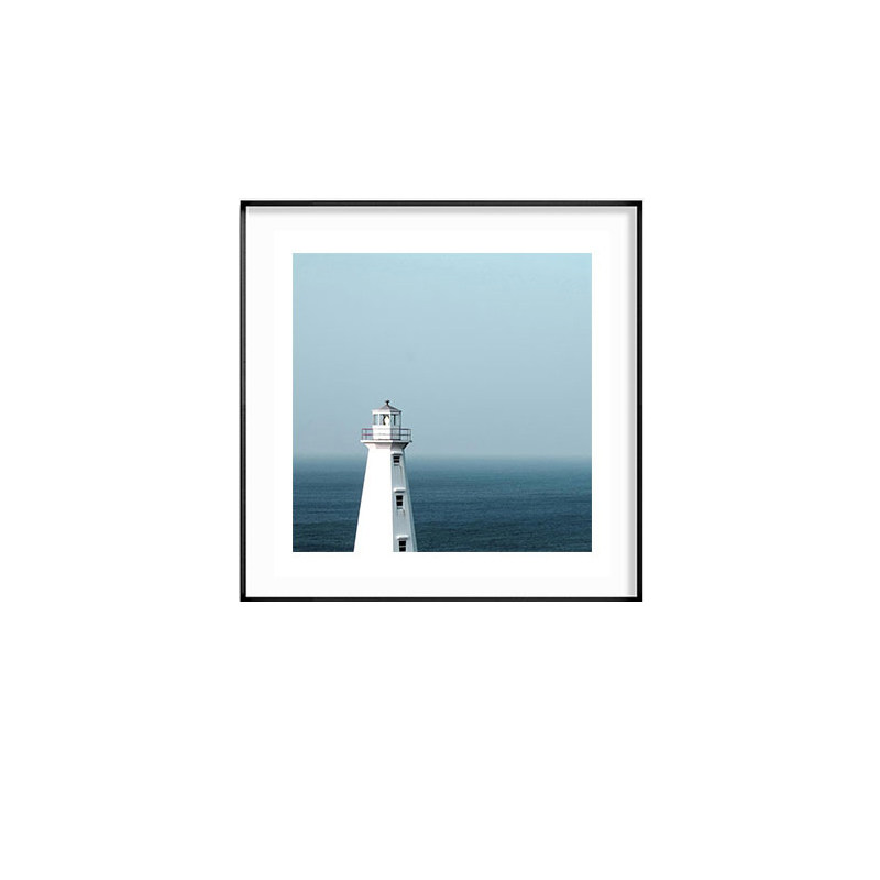现代蓝色调大海抽象客厅卧室床头装饰画沙发背景墙壁挂画方形
