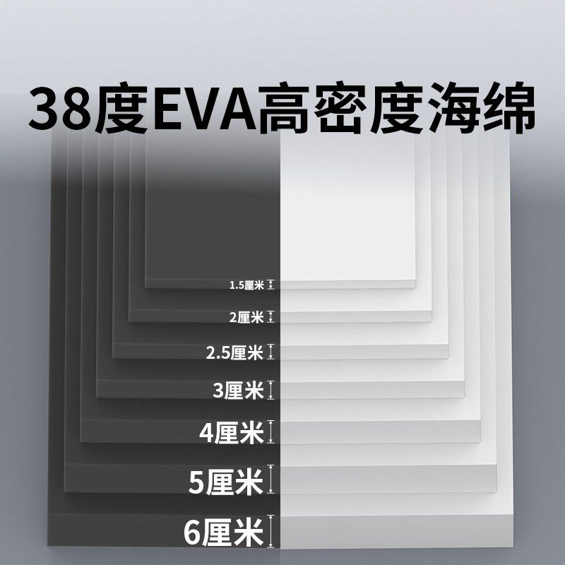 乐奇度泡密度绵垫片发泡黑色泡沫板材料板防撞减垫防缓冲垫块内内