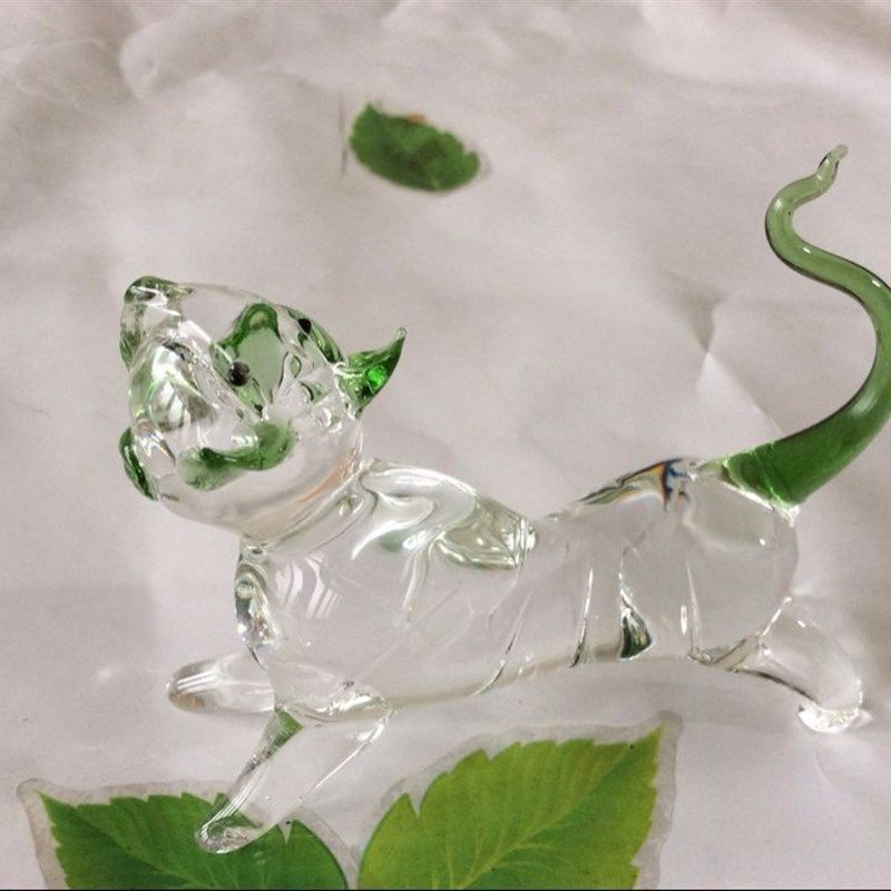袖珍十二生肖鼠牛老虎兔龙蛇马羊猴鸡狗猪摆设琉璃工艺品