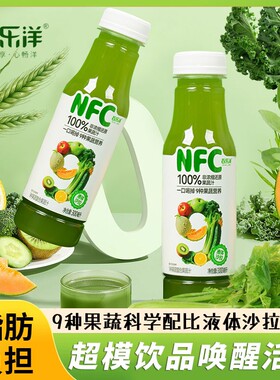 100NFC果蔬汁猕猴桃羽衣甘蓝青瓜汁芹液体沙拉配料干净健康0负担