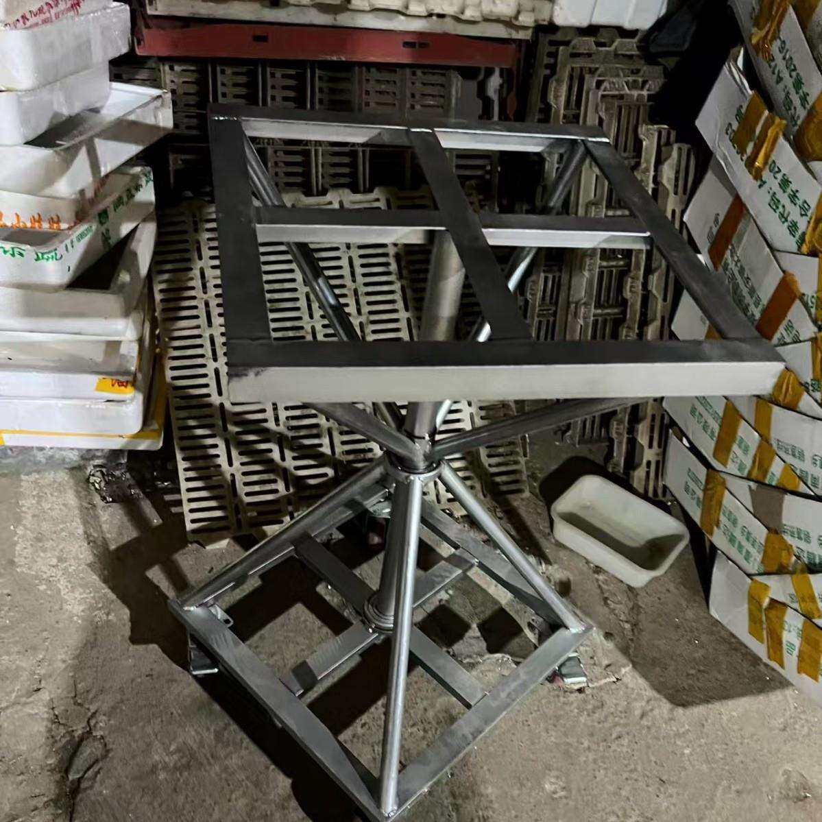 喷胶架喷胶台可折叠升降高度双轴承旋转伸缩喷漆架架子操作台