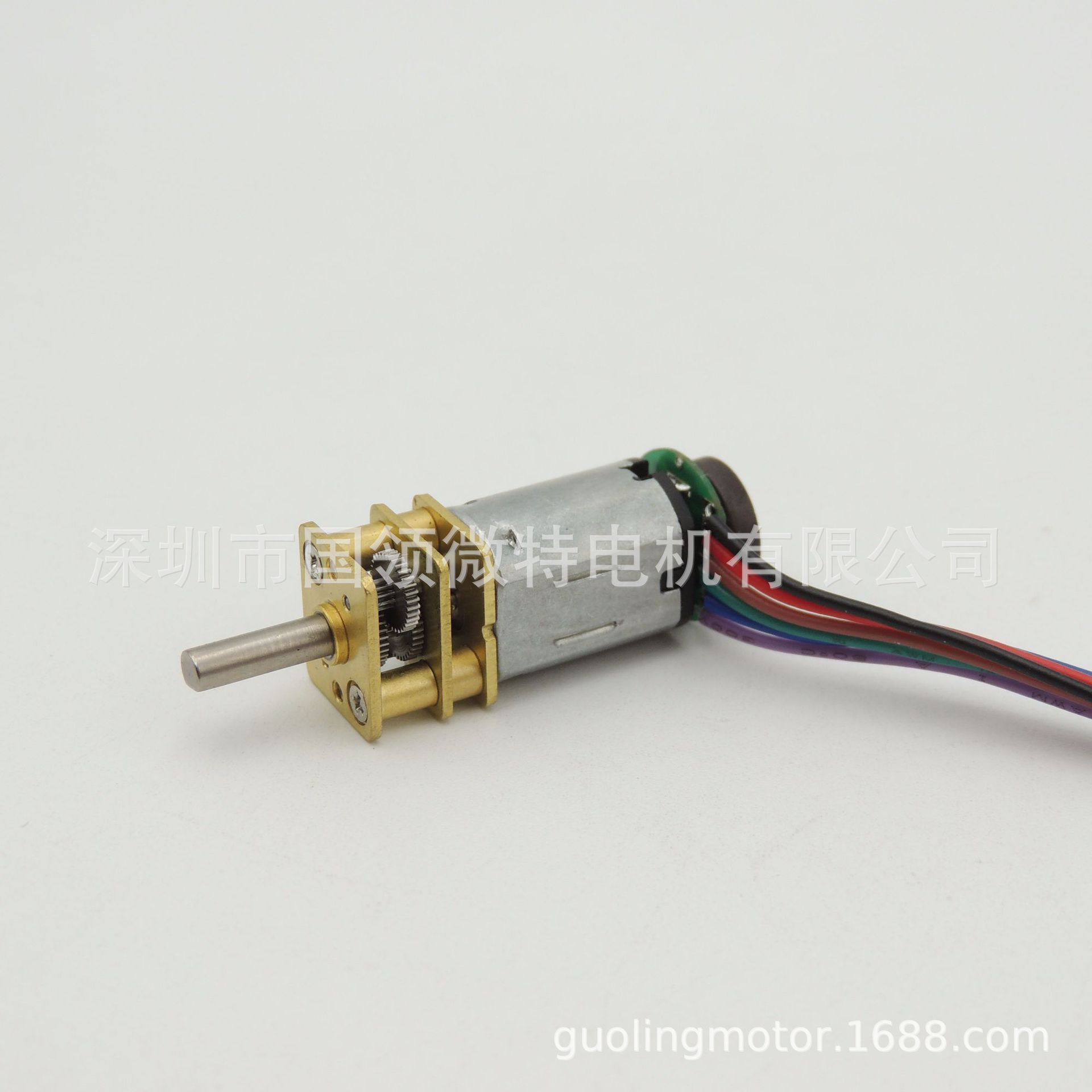 N20金属齿轮减速电机马达直流带编码器智能小车机器人用3V6V微型