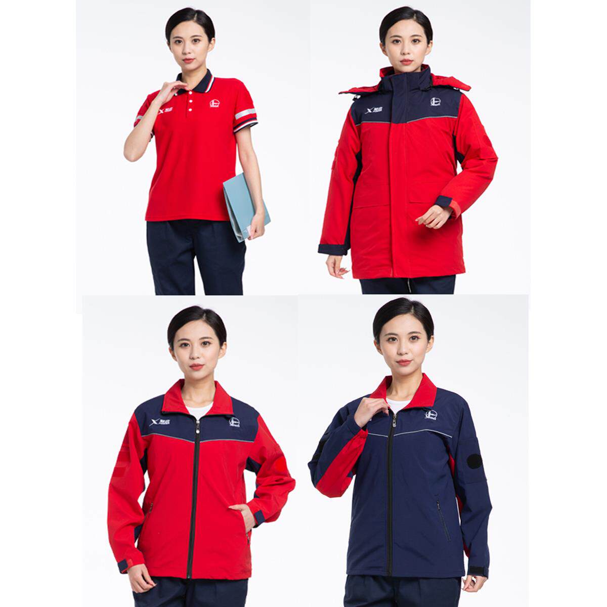 中国石化工作服套装加油站工作服新款夏春秋冬季工装防静电加气站
