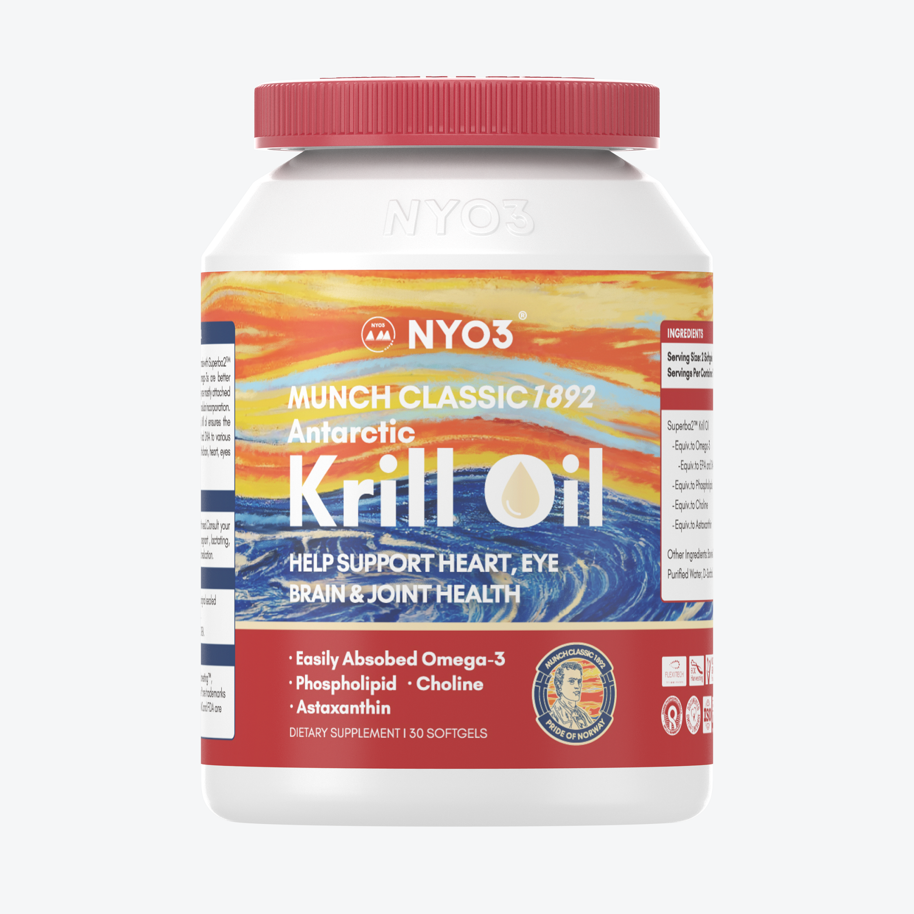 NYO3挪威蒙克磷虾油软胶囊鱼油升级omega-3低密度中老年虾青素,保健食品/膳食营养补充食品,鱼油/深海鱼油,淘宝优惠券,粉丝福利购,淘宝优惠卷