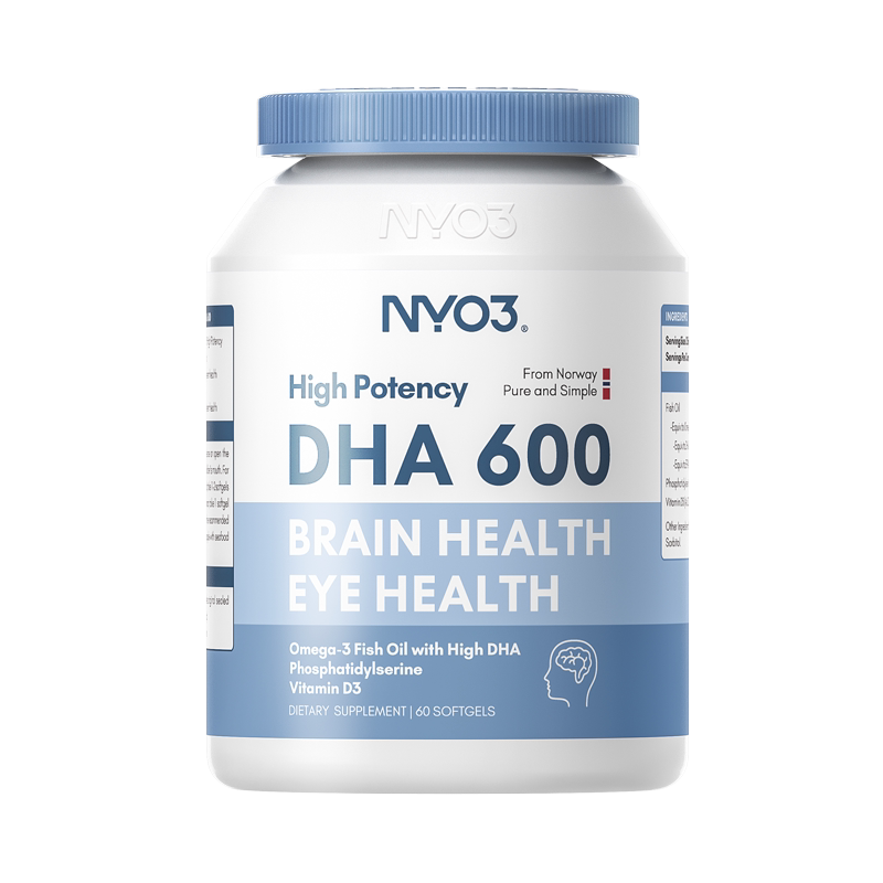 NYO3挪威鱼油补充dha考研备考高考中考记忆力儿童青少年学生