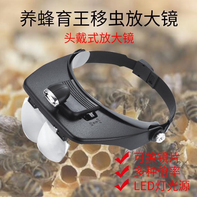养蜂工具移虫育王头戴式放大镜