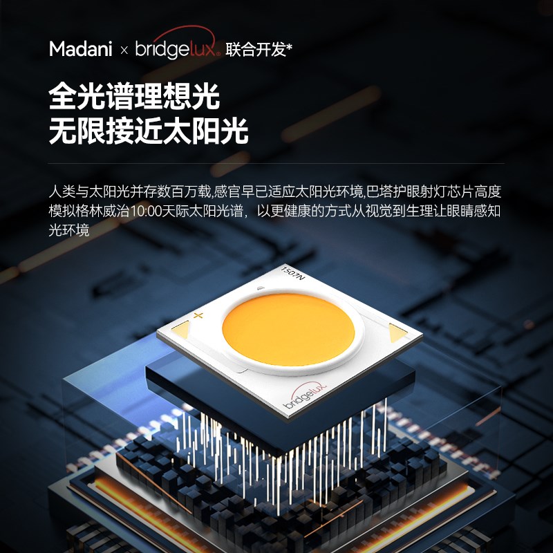 麦丹妮 极简超薄全光谱明装筒灯客厅无主灯斗胆射灯防眩智能调光