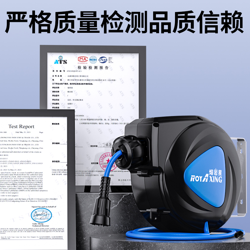 气鼓自动伸缩卷管器气动收缩气管汽修组合鼓汽鼓电鼓水鼓国标电线