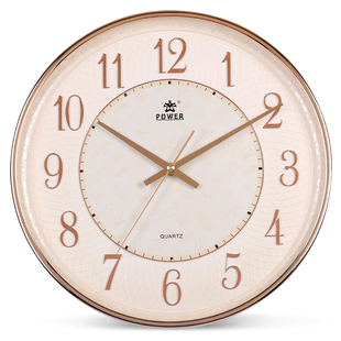 霸王牌石英钟 客厅家用时钟挂钟时英钟 静音创意时尚饭厅