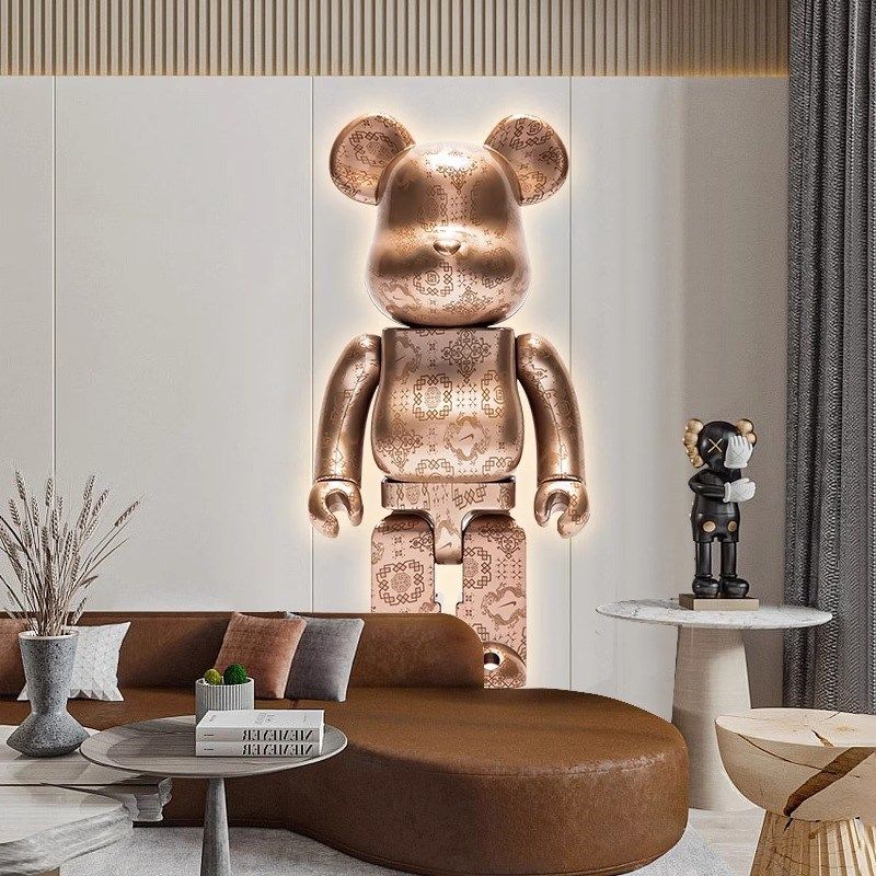 壁灯暴力熊玄关潮流装饰画新款入户门正对墙挂画LD氛围灯画,家居饰品,氛围画/灯画,淘宝优惠券,粉丝福利购,淘宝优惠卷