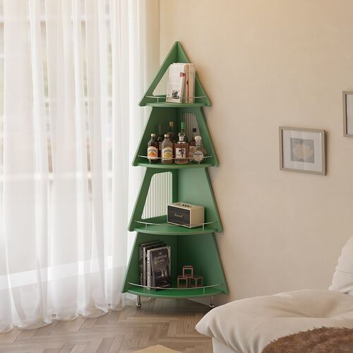 客厅沙发边柜创意转角柜卧室靠墙落地书柜角柜