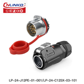 凌科防水航空插座连接器圆形 多三相电