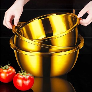 金色脸盆食品级金盆洗手黄盆聚宝盆结婚女方陪嫁仿铜盆