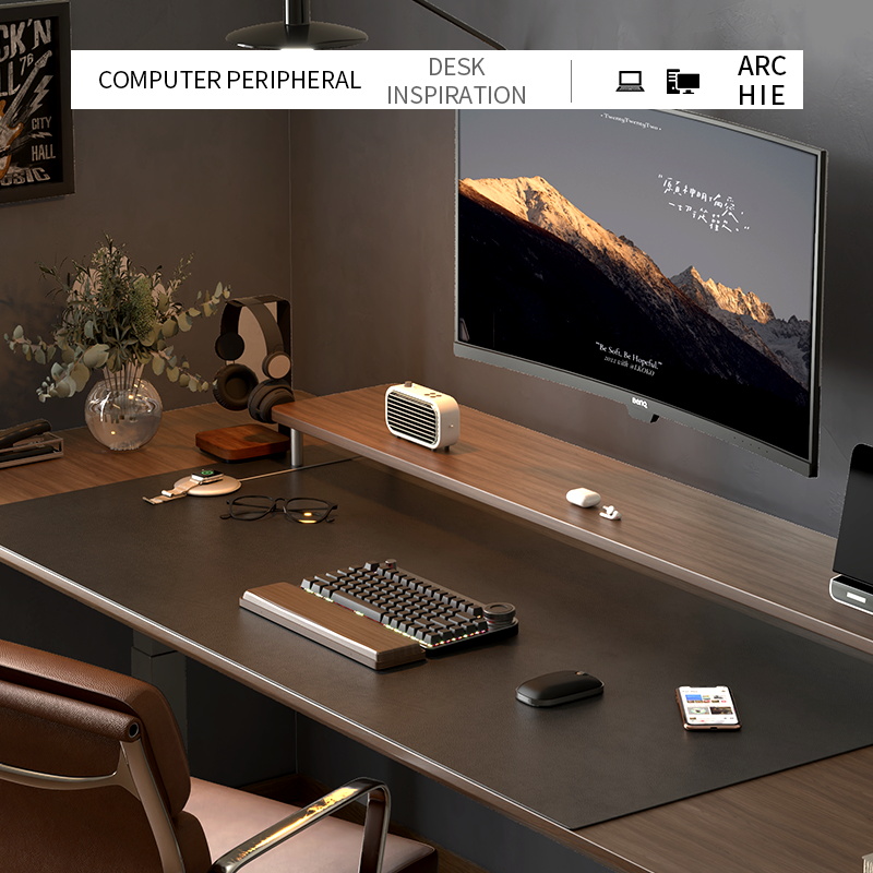 皮革电脑桌垫超大滑鼠垫办公室桌面垫学公桌桌布书桌垫子