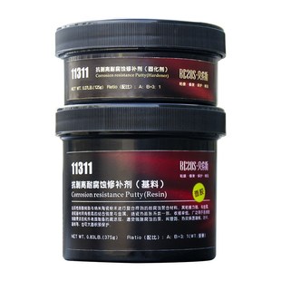 贝索斯耐高温强酸搪瓷反应釜修补剂搪玻璃锅罐修复胶爆瓷脱瓷