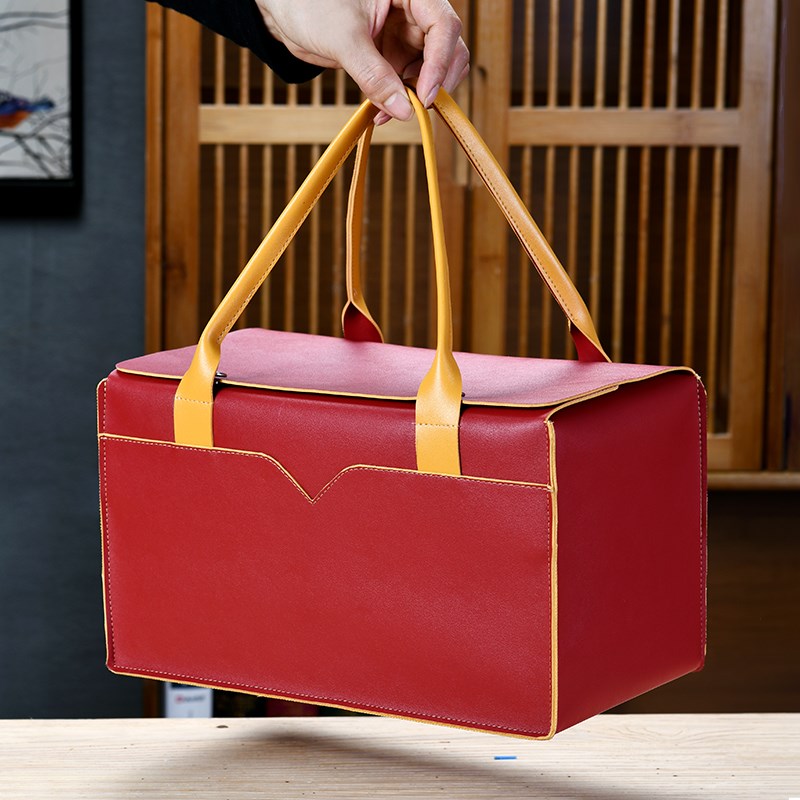 茶叶包装盒空礼盒陶瓷茶叶罐半斤通用布包礼品盒红茶普洱绿茶