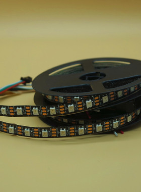 5V跑马灯WS2812b灯带内置ic酒吧麦爵士madrix编程幻彩LED流水灯条