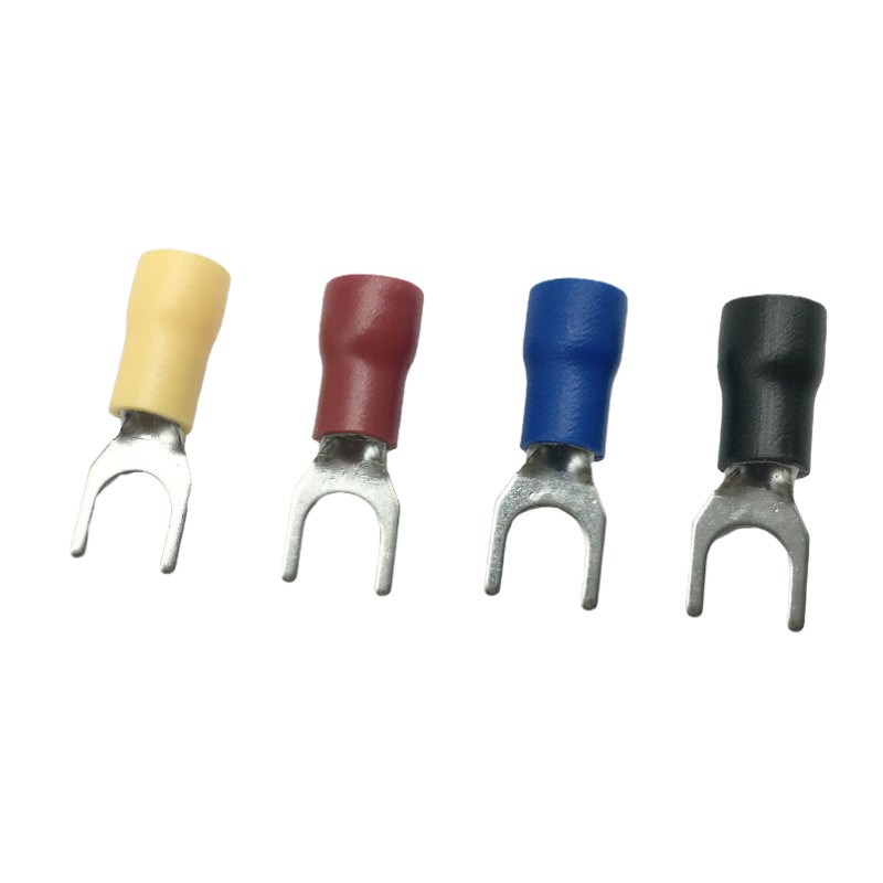 冷压端子 叉形预绝缘端头.5-叉型Y型U型接线端子 铜鼻子只