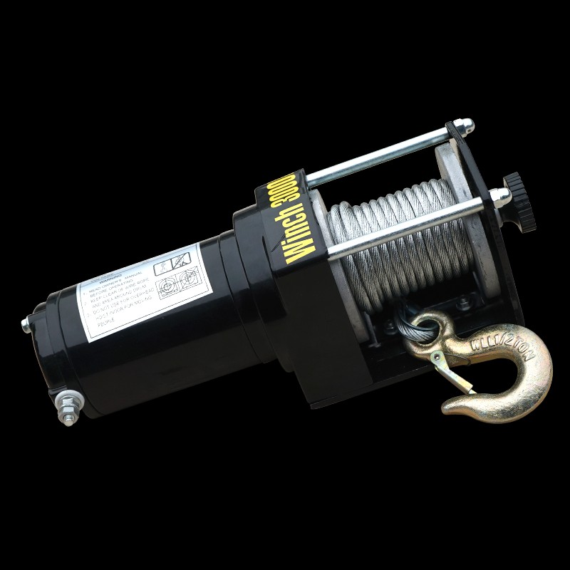 沪工电动绞盘V2V车载绞盘越野车自救汽车绞盘机电动葫芦卷扬机