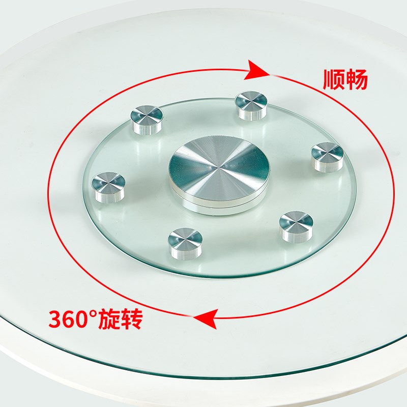 防爆家用餐桌转盘酒店大圆桌转盘旋转商用转盘钢化玻璃转盘