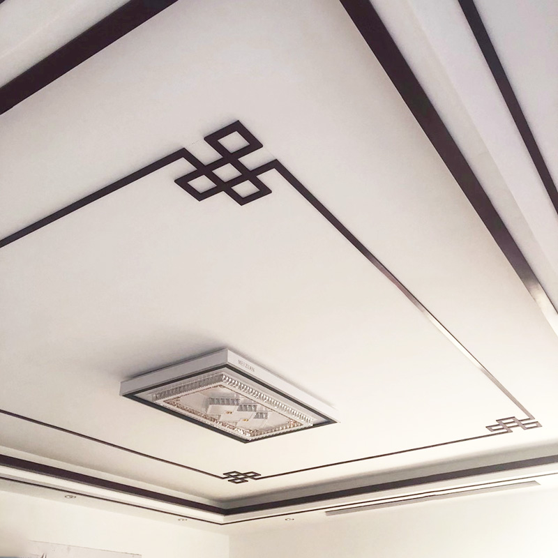 实木线条天花板中式吊顶角花装饰 PC平板线顶角线背景墙边框造型