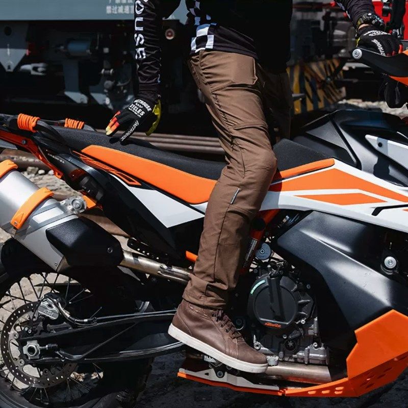 杜汉摩托车骑行裤夏季休闲透气伐木裤男城市通勤防摔耐磨机车装备