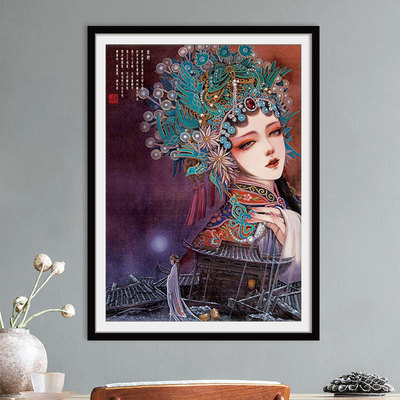 拼图实木相框1000片弥鹿0大画框专用定制00裱装卡纸x